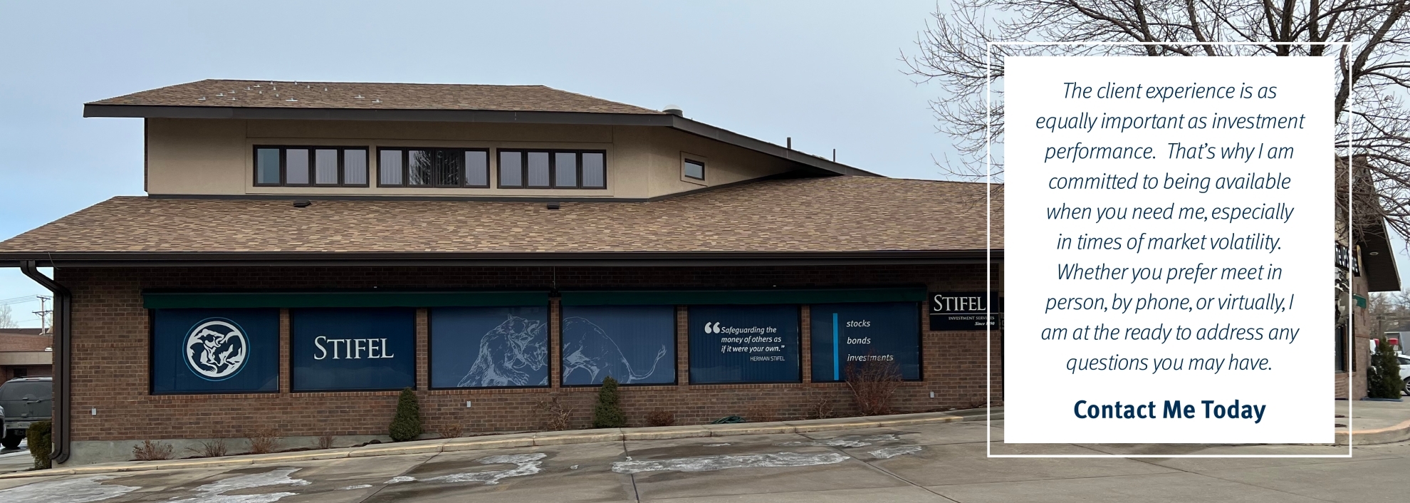 Stifel Sheridan Office with Stifel window wraps